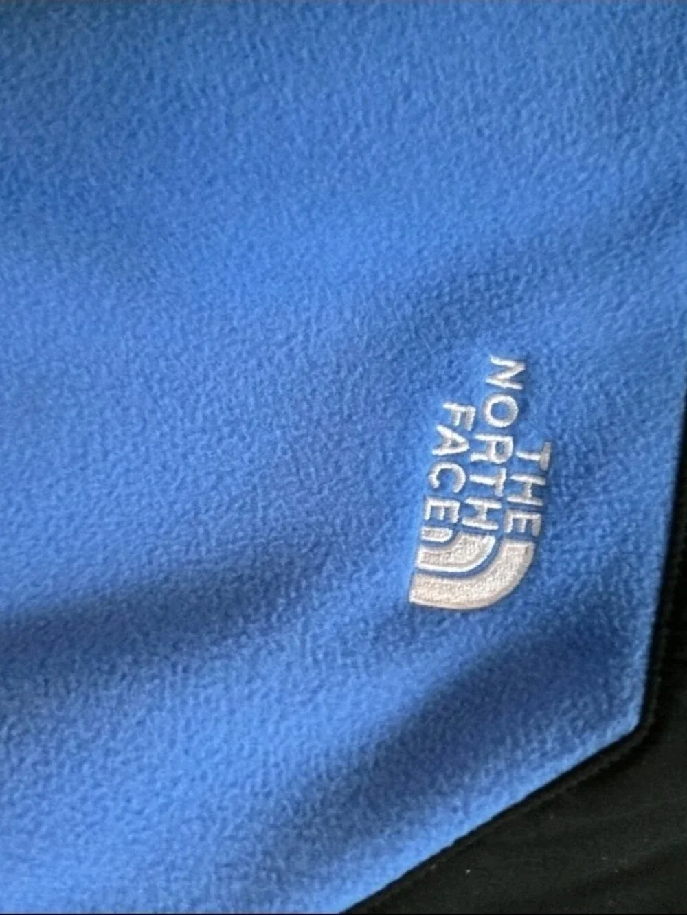 The North Face Glacier Pro Fleece Men's Black and Blue Performance Full-Zip NWOT
